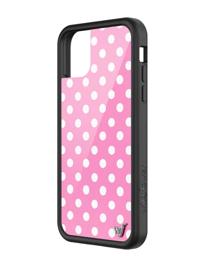Polka Dot | Pink and White iPhone Case - Image 50