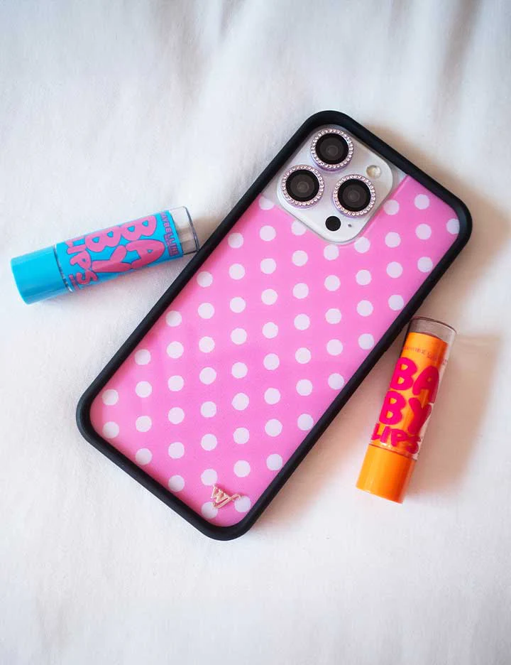 Polka Dot | Pink and White iPhone Case - Image 52