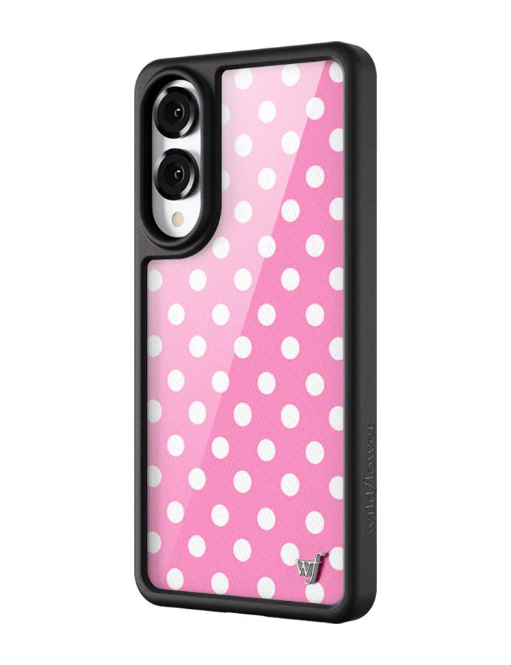 Polka Dot | Pink and White Samsung Galaxy Case - Image 4