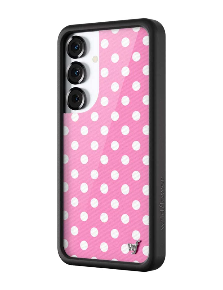 Polka Dot | Pink and White Samsung Galaxy Case - Image 8