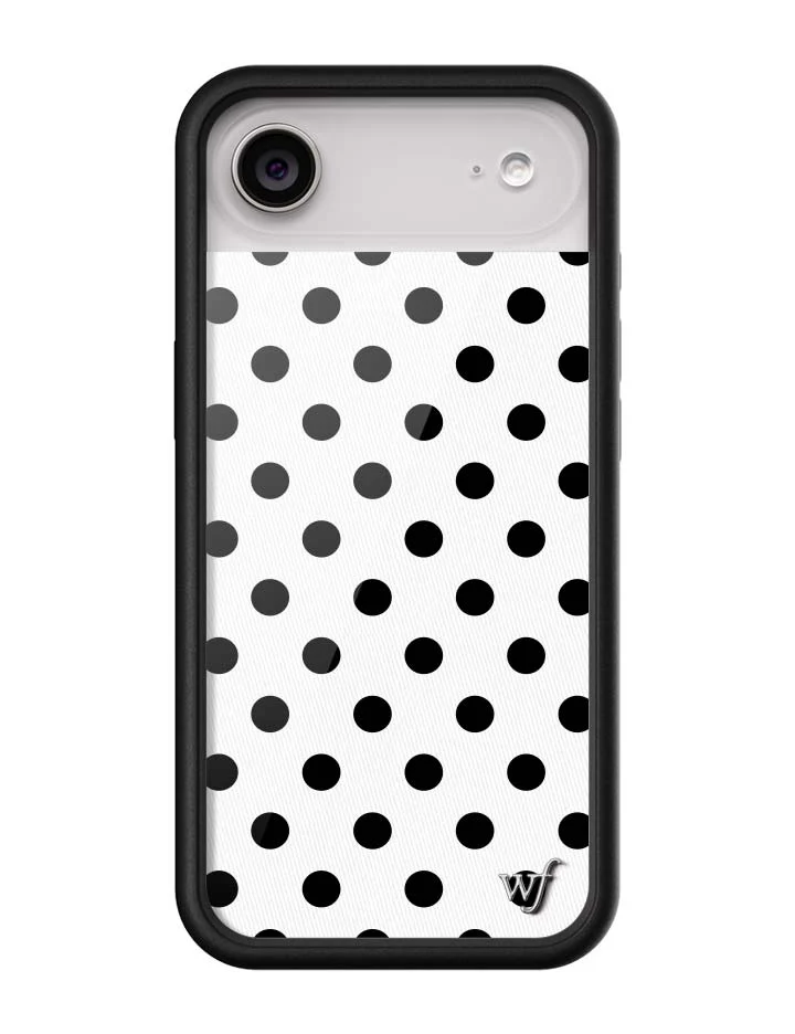Polka Dot | White and Black iPhone Case - Image 10