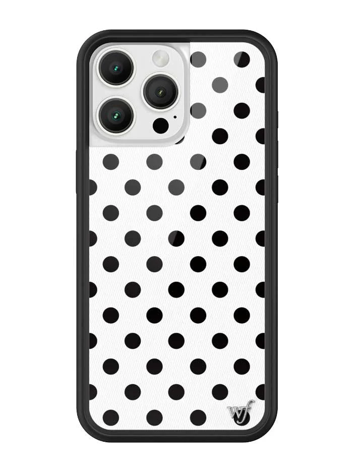 Polka Dot | White and Black iPhone Case - Image 13