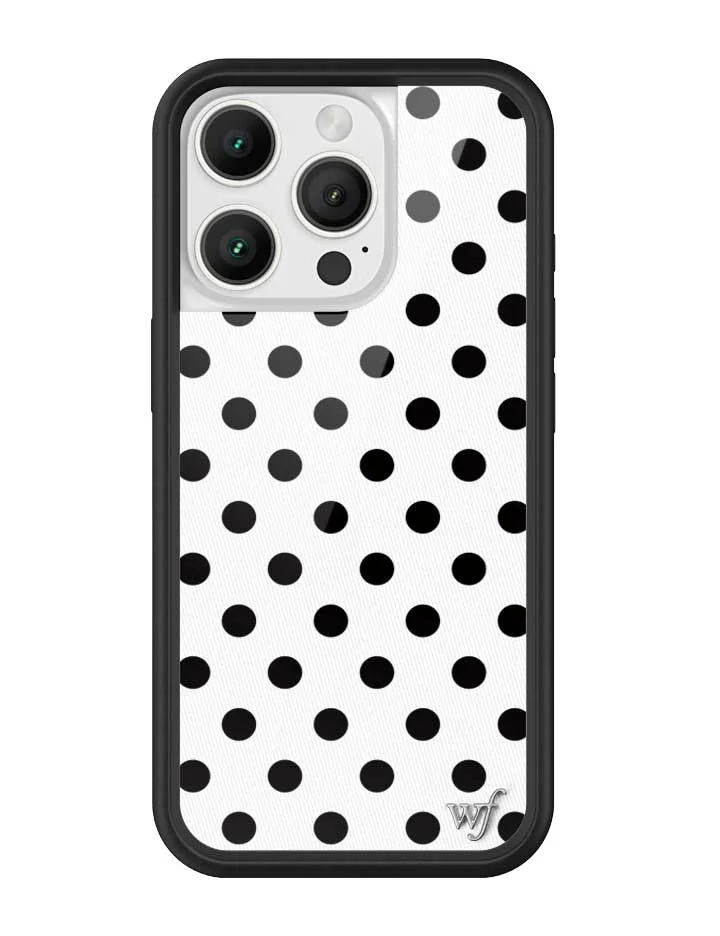 Polka Dot | White and Black iPhone Case - Image 17