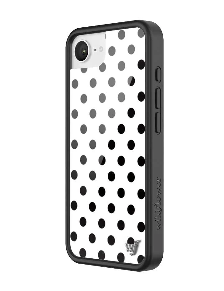 Polka Dot | White and Black iPhone Case - Image 22