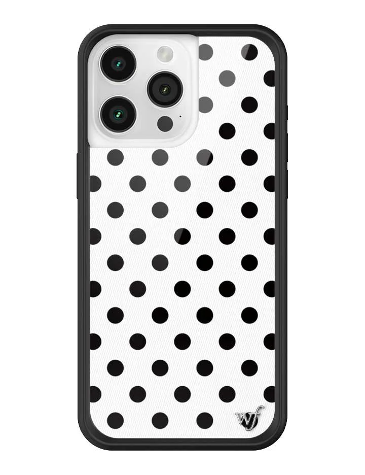 Polka Dot | White and Black iPhone Case - Image 23