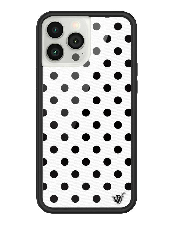 Polka Dot | White and Black iPhone Case - Image 37