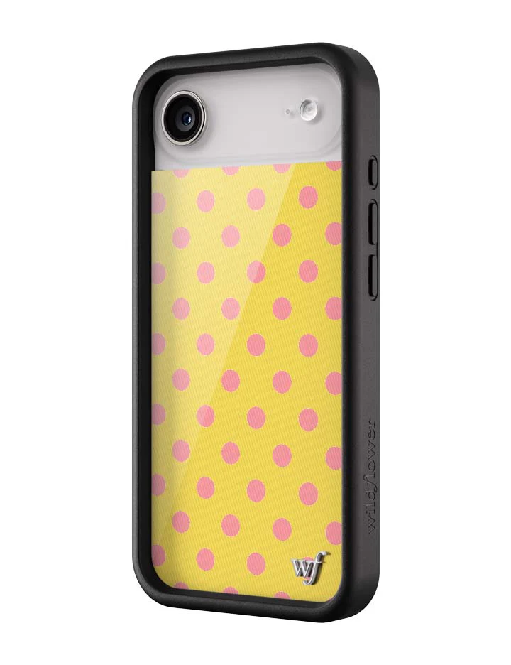 Polka Dot | Yellow and Pink iPhone Case - Image 11
