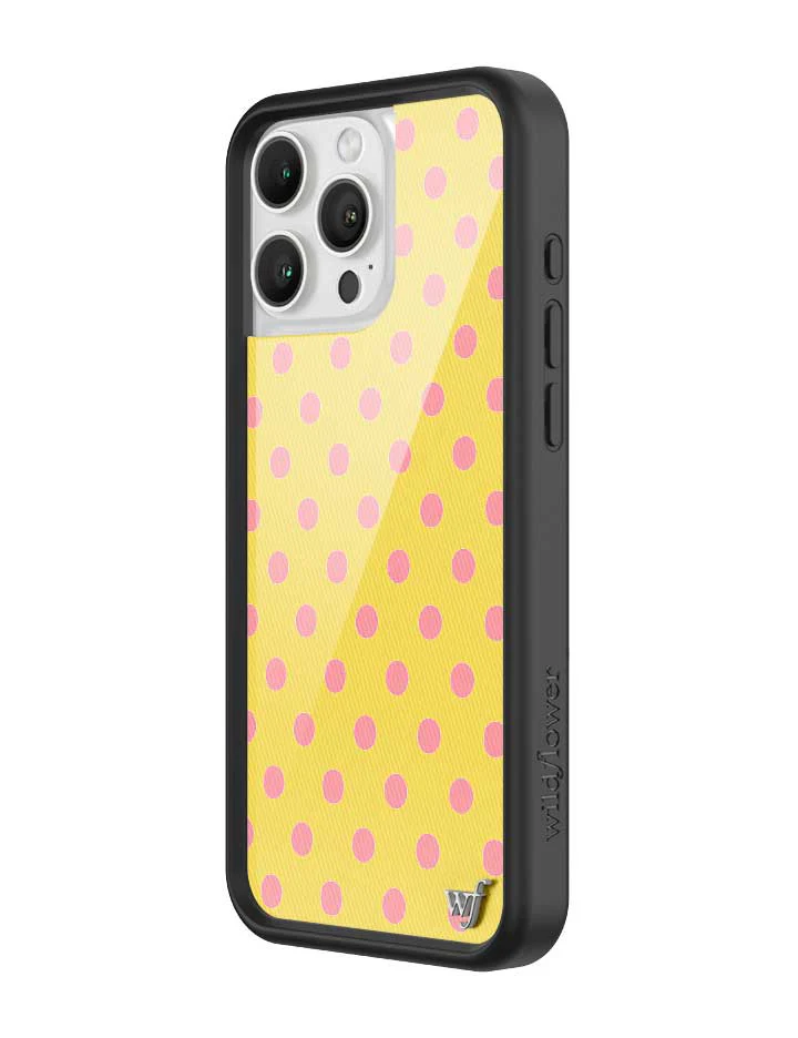 Polka Dot | Yellow and Pink iPhone Case - Image 14