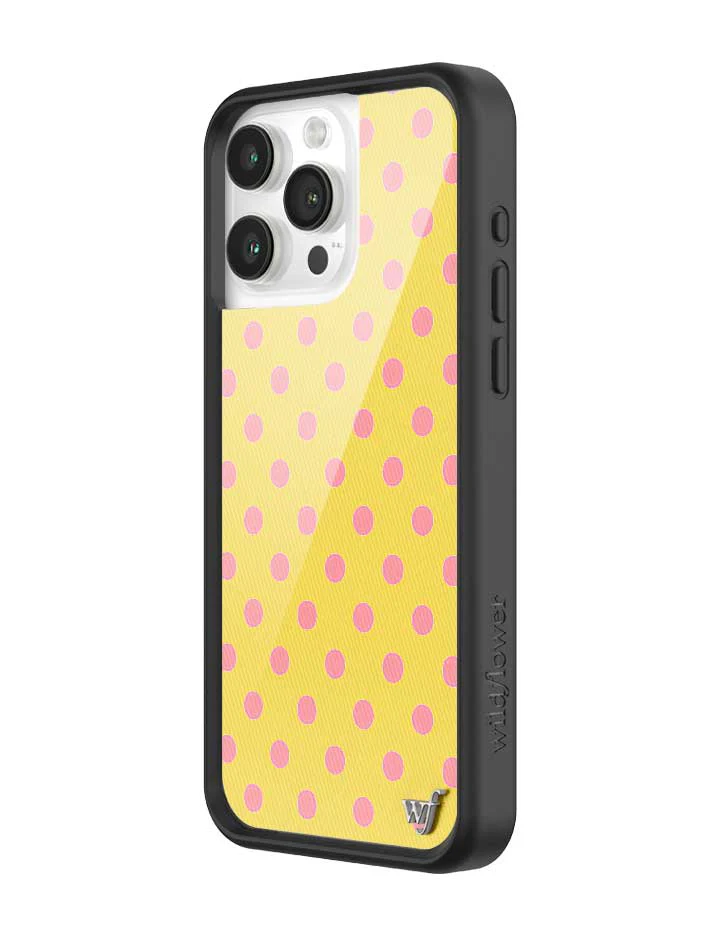 Polka Dot | Yellow and Pink iPhone Case - Image 24