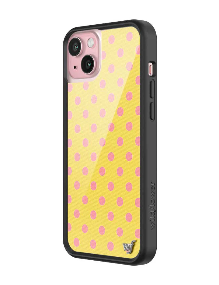 Polka Dot | Yellow and Pink iPhone Case - Image 26