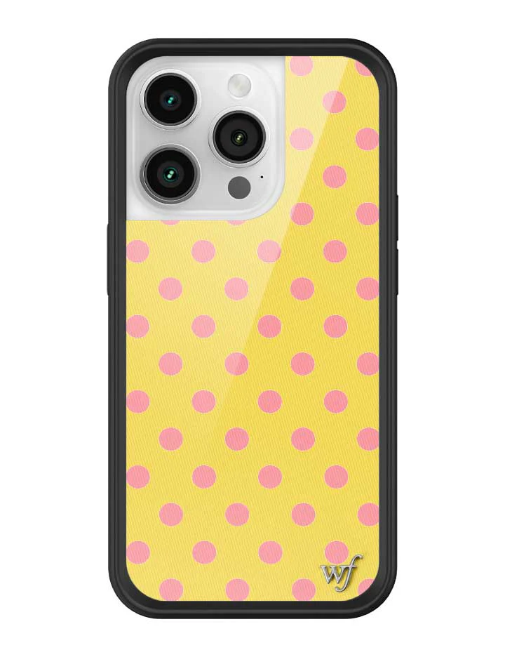 Polka Dot | Yellow and Pink iPhone Case - Image 33