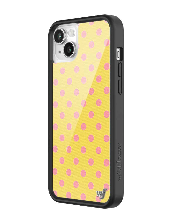 Polka Dot | Yellow and Pink iPhone Case - Image 36