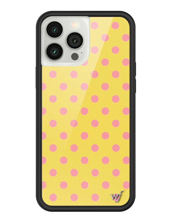 Polka Dot | Yellow and Pink iPhone Case - Image 37