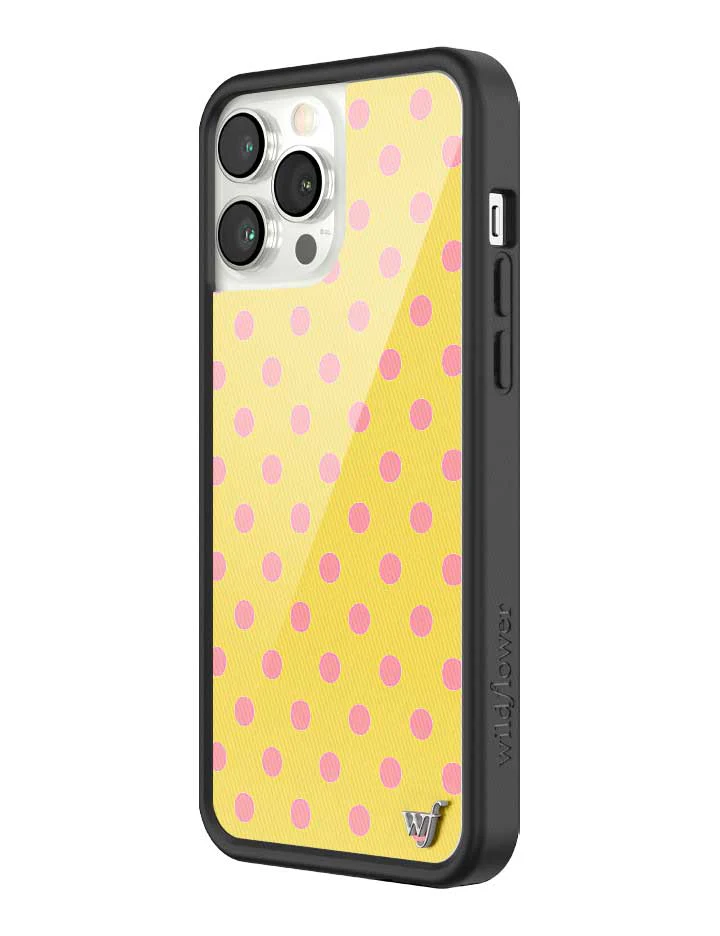 Polka Dot | Yellow and Pink iPhone Case - Image 38