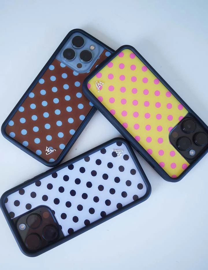 Polka Dot | Yellow and Pink iPhone Case - Image 42