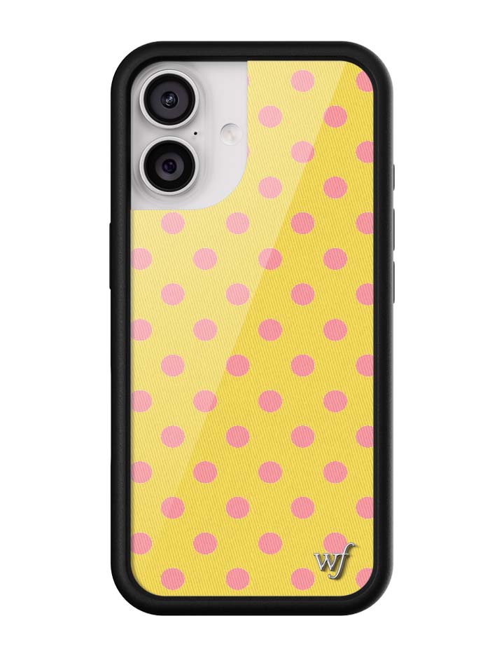 Polka Dot | Yellow and Pink iPhone Case - Image 7