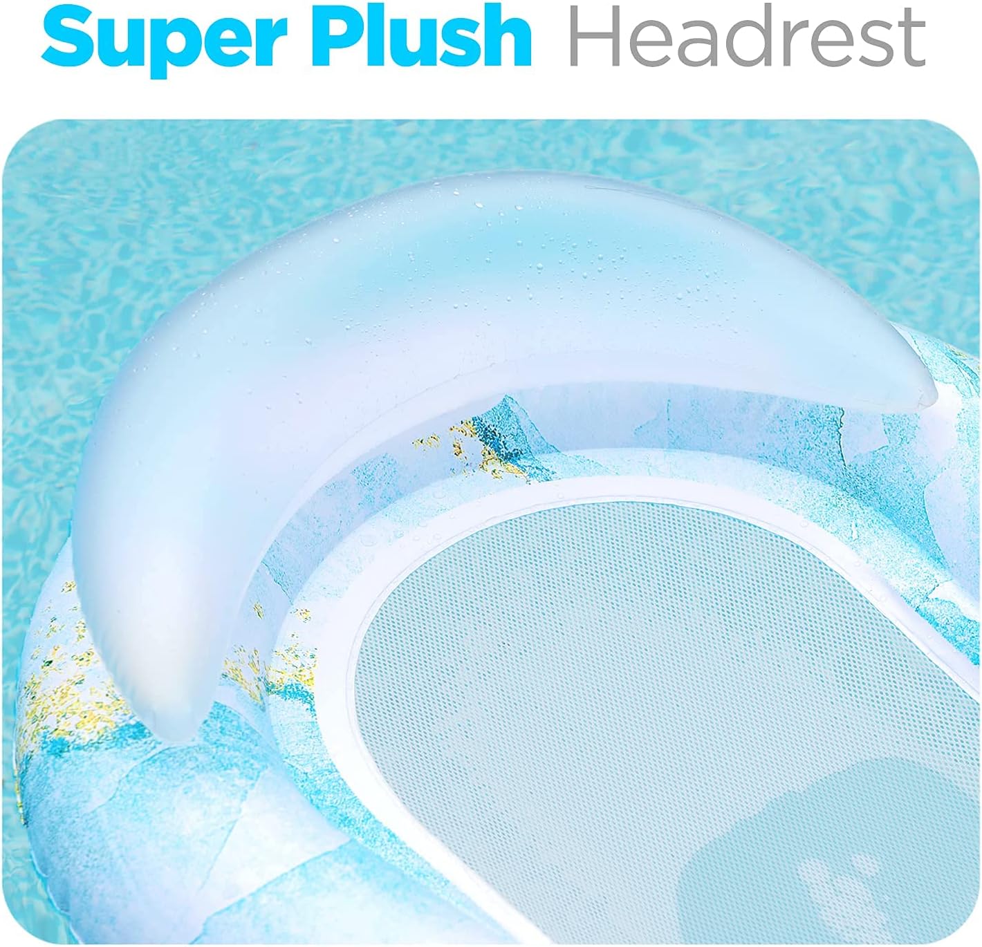 Pool Floaties Adult Size, Heavy Duty Raft Water Lounger Recliner Inflatable Float for Swimming Pool - Image 7