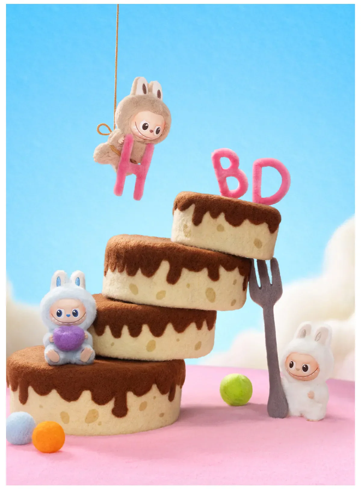 Pop Mart Labubu Pin for Love Series Blind Box (N-Z) Blue - Image 10