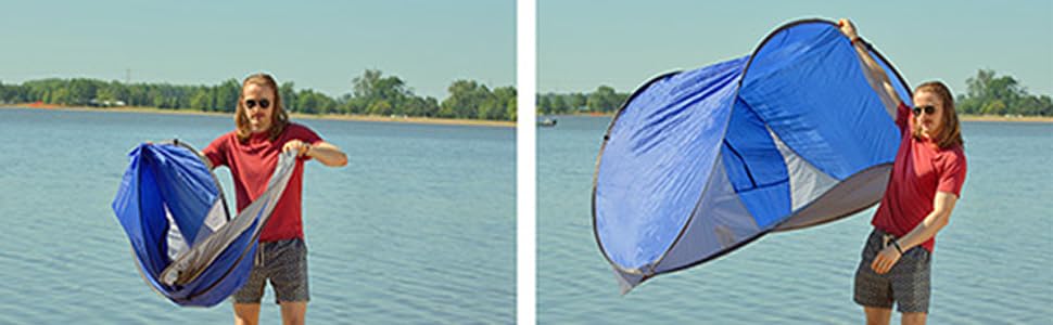 Pop-Up Beach Tent With Carry Bag - Image 7