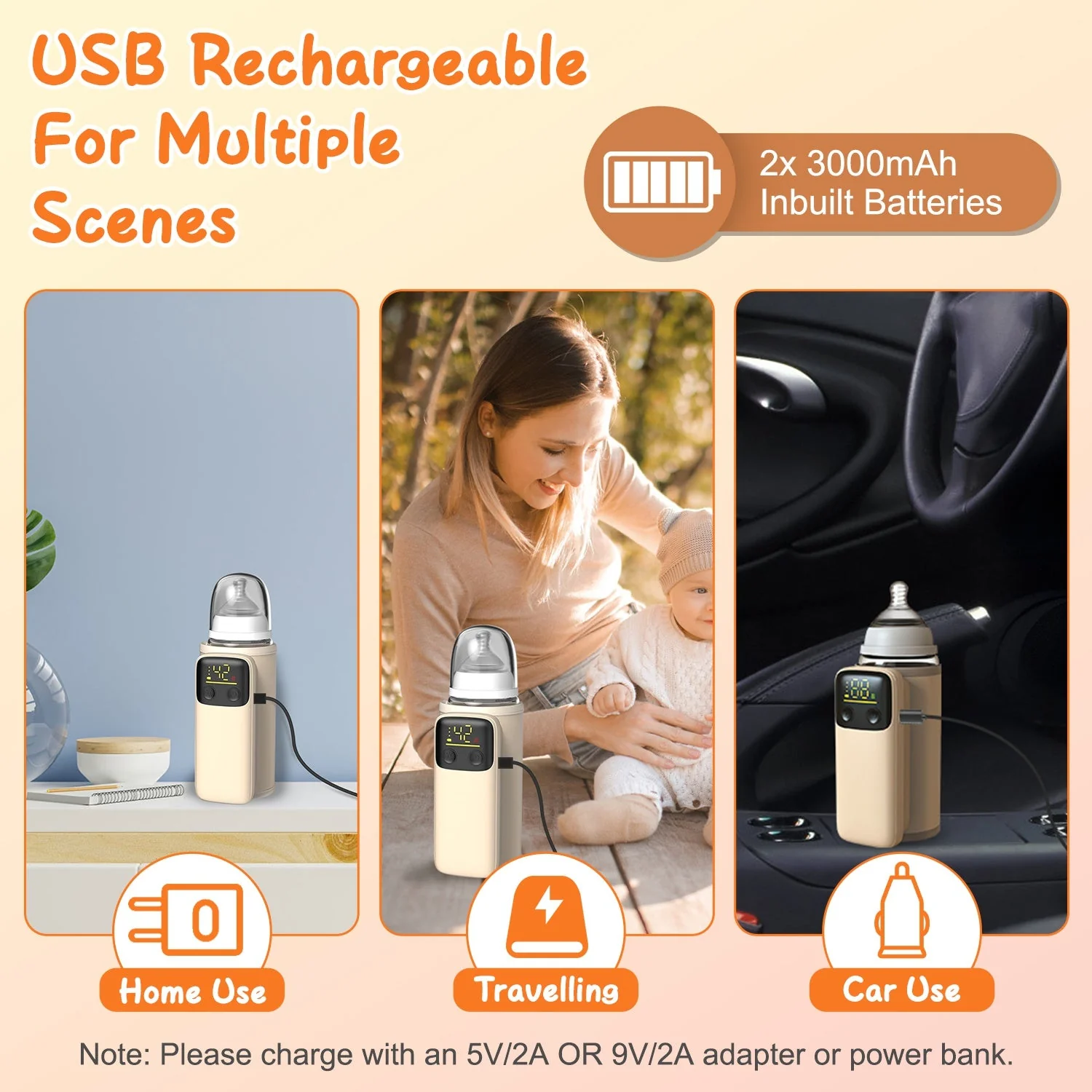 Portable Bottle Warmer with Night Light - Image 4
