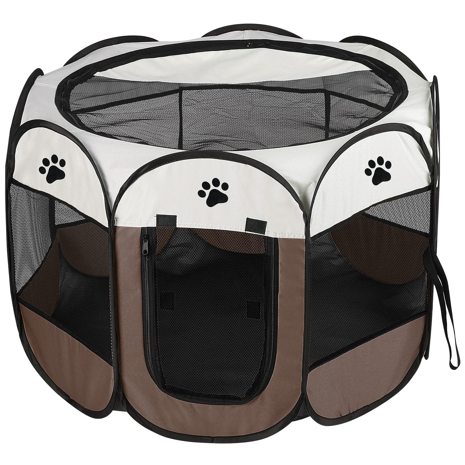 Portable Foldable Pet Tent Exercise Pen Kennel Removable Zipper Top and Bottom Water Resistant Indoor Outdoor Use For Dogs Cats Other Pets - Image 4