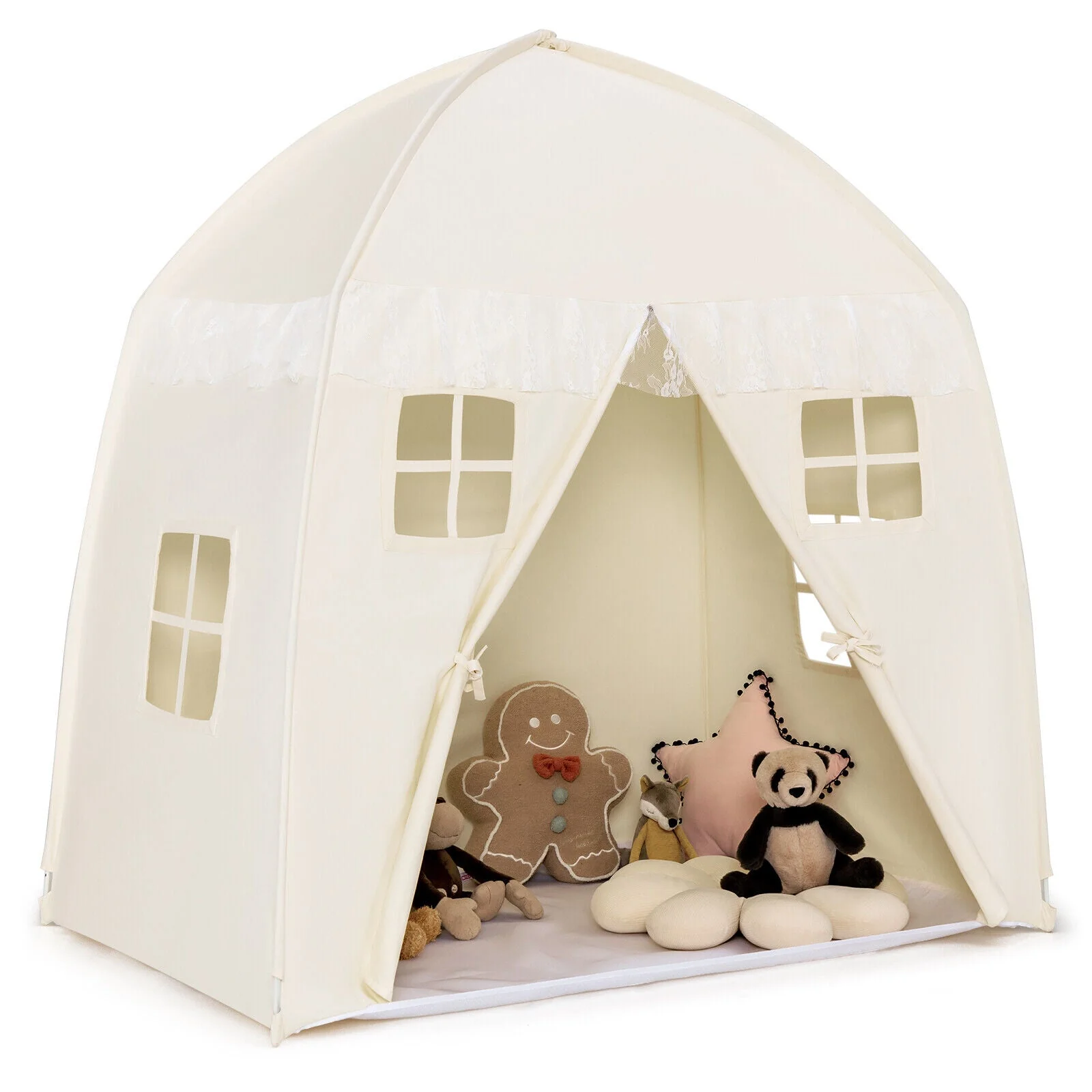 Portable Indoor Kids Play Castle Tent-White - Image 4