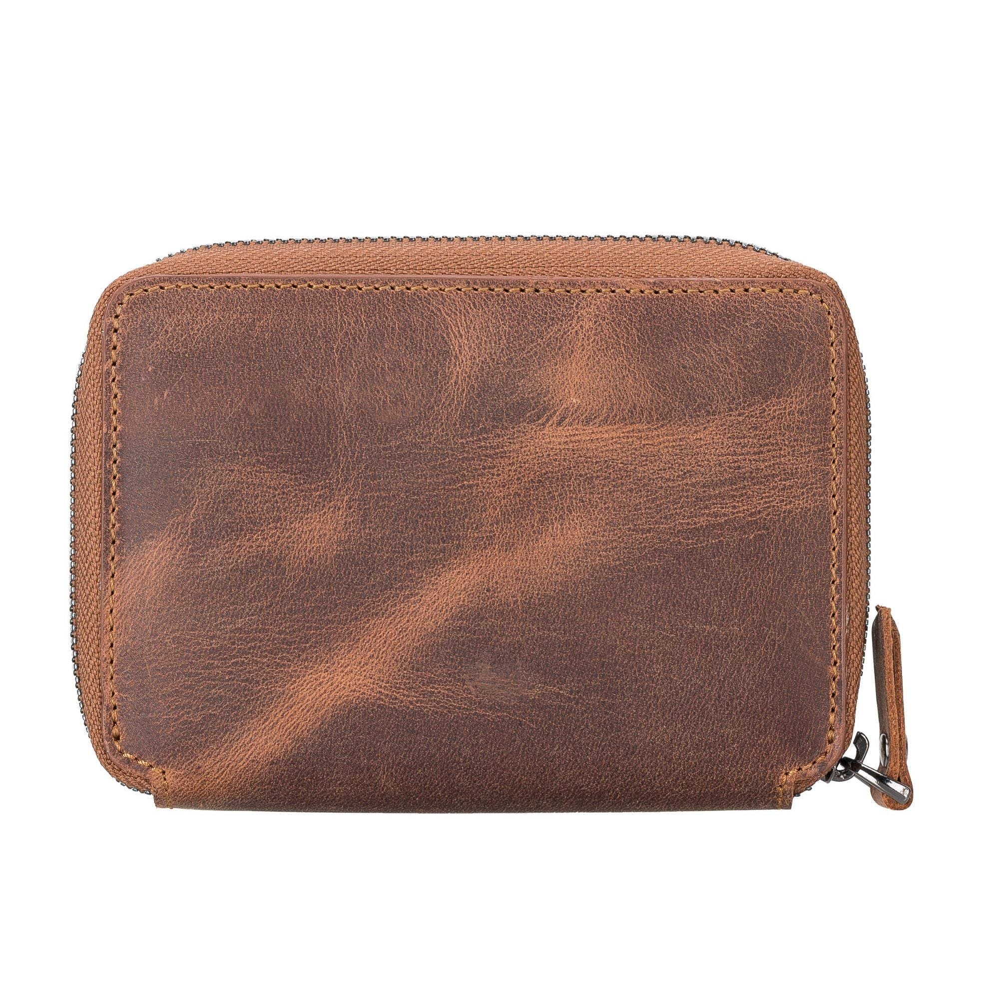 Powell Handmade Unisex Leather Wallet with Zippered Compartment - Image 15