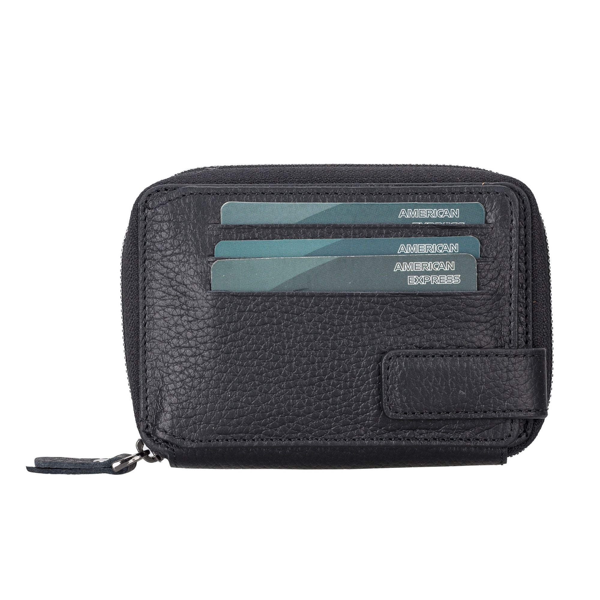 Powell Handmade Unisex Leather Wallet with Zippered Compartment - Image 5