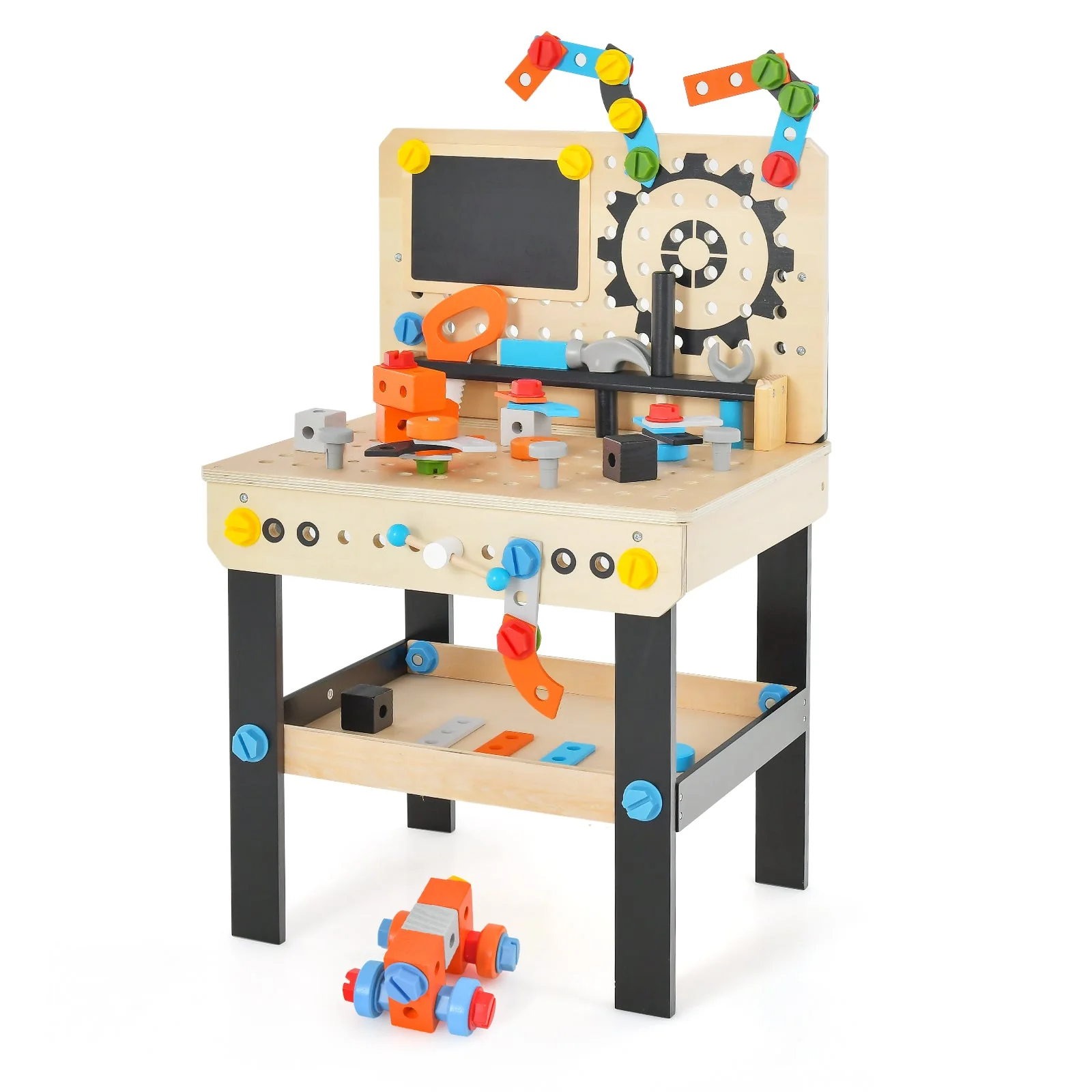 Pretend Play Workbench with Tools Set and Realistic Accessories - Image 3