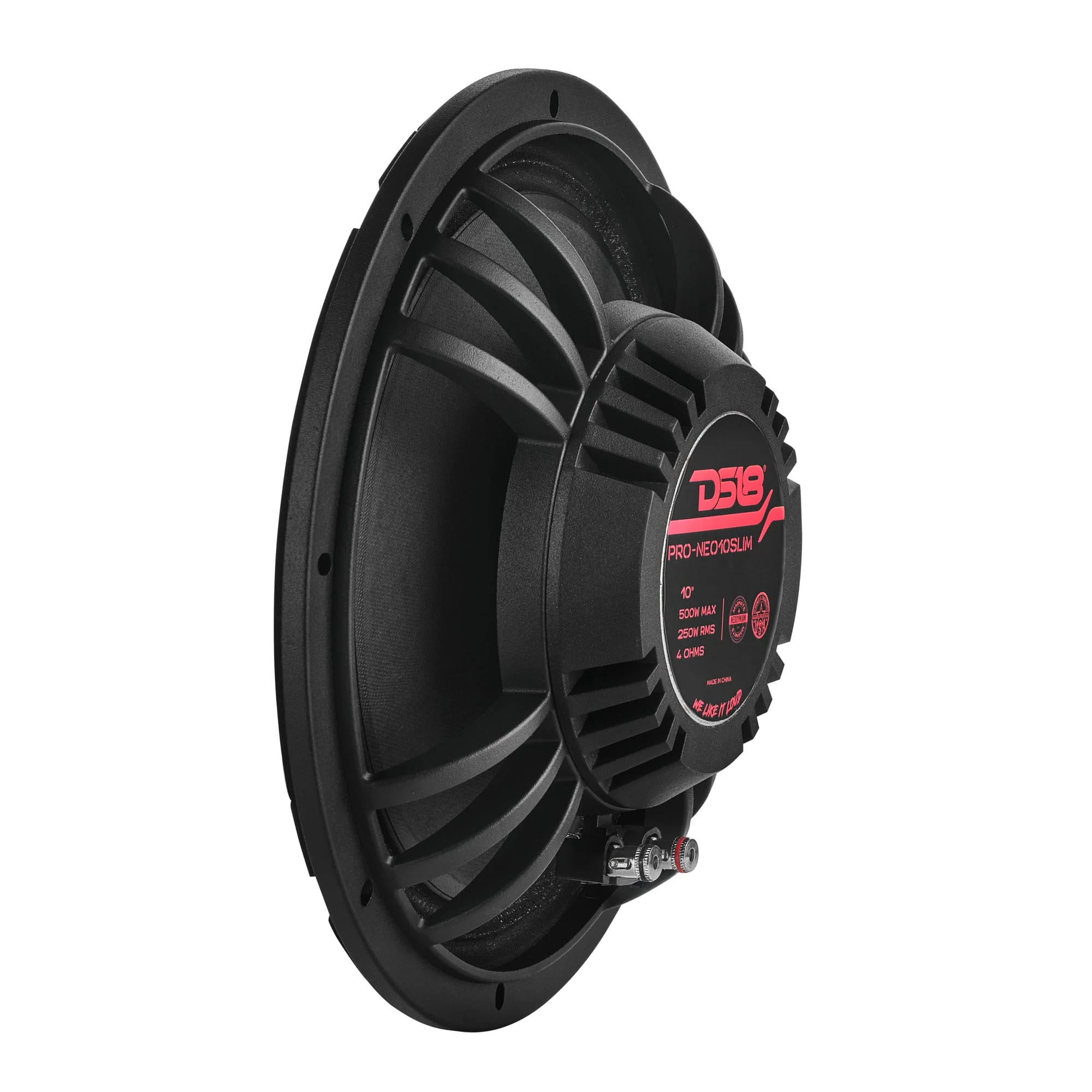 PRO 10" Slim Neodymium Mid-Range Loudspeaker with Bullet | 250W RMS 4-Ohm - Image 4
