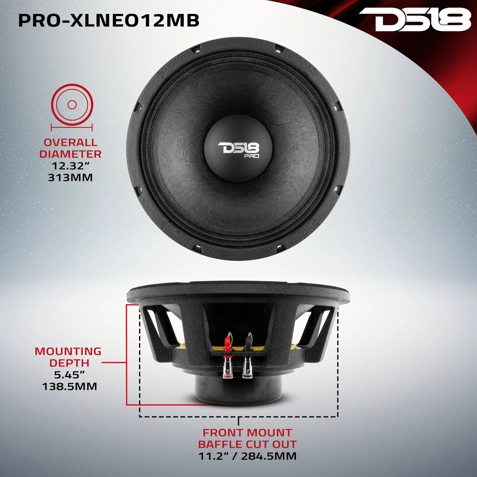 PRO 12" Neodymium Mid-Bass Loudspeaker 1000 Watts Rms 8-Ohm - Image 7