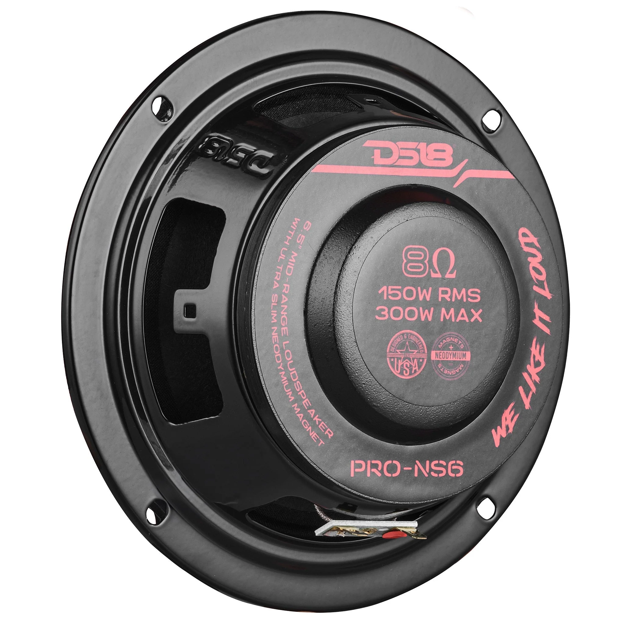 PRO 6.5" Shallow Neodymium Full-Range Loudspeaker 150 Watts Rms 8-Ohm - Image 4