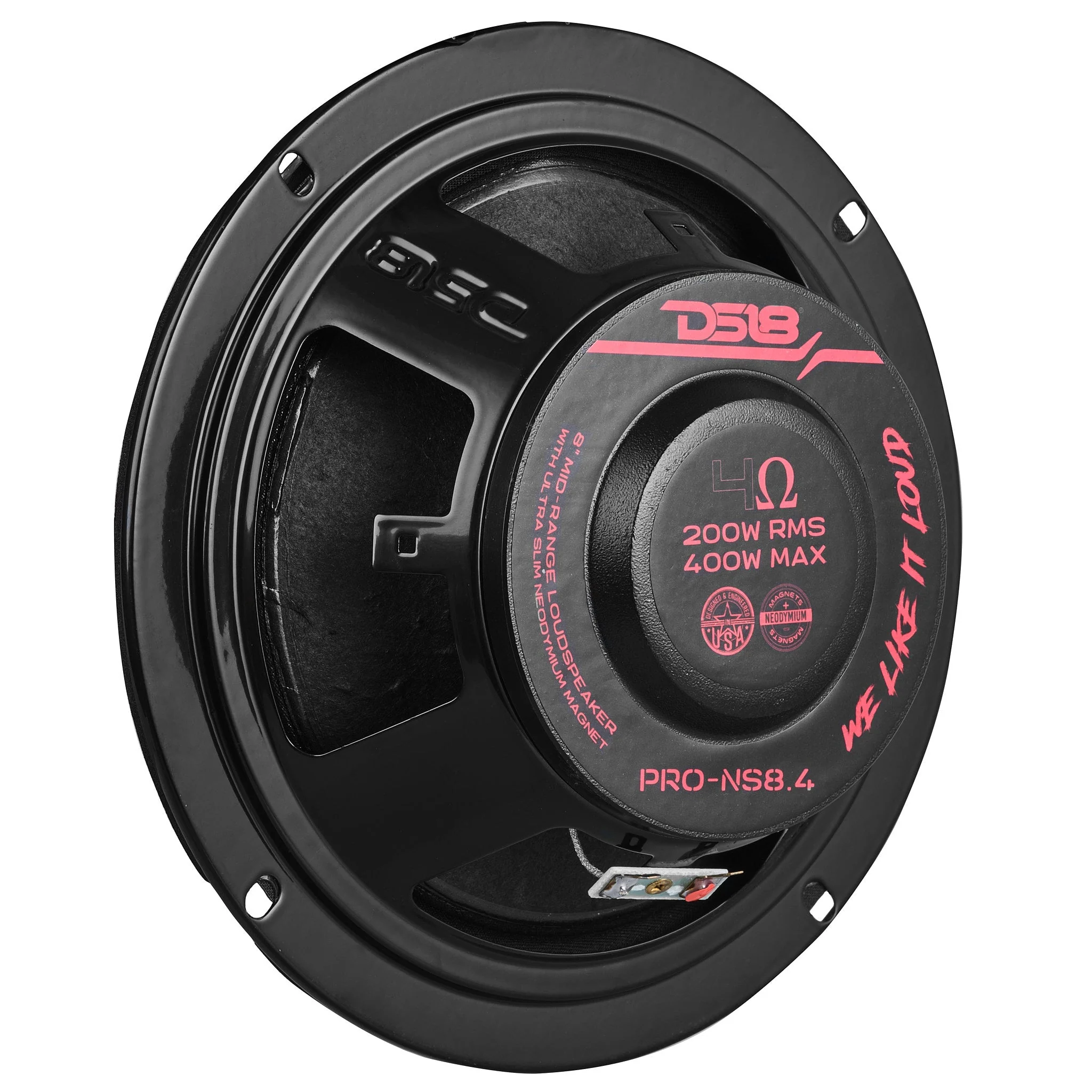 PRO 8" Shallow Neodymium Full-Range Loudspeaker 200 Watts Rms 4-Ohm - Image 4