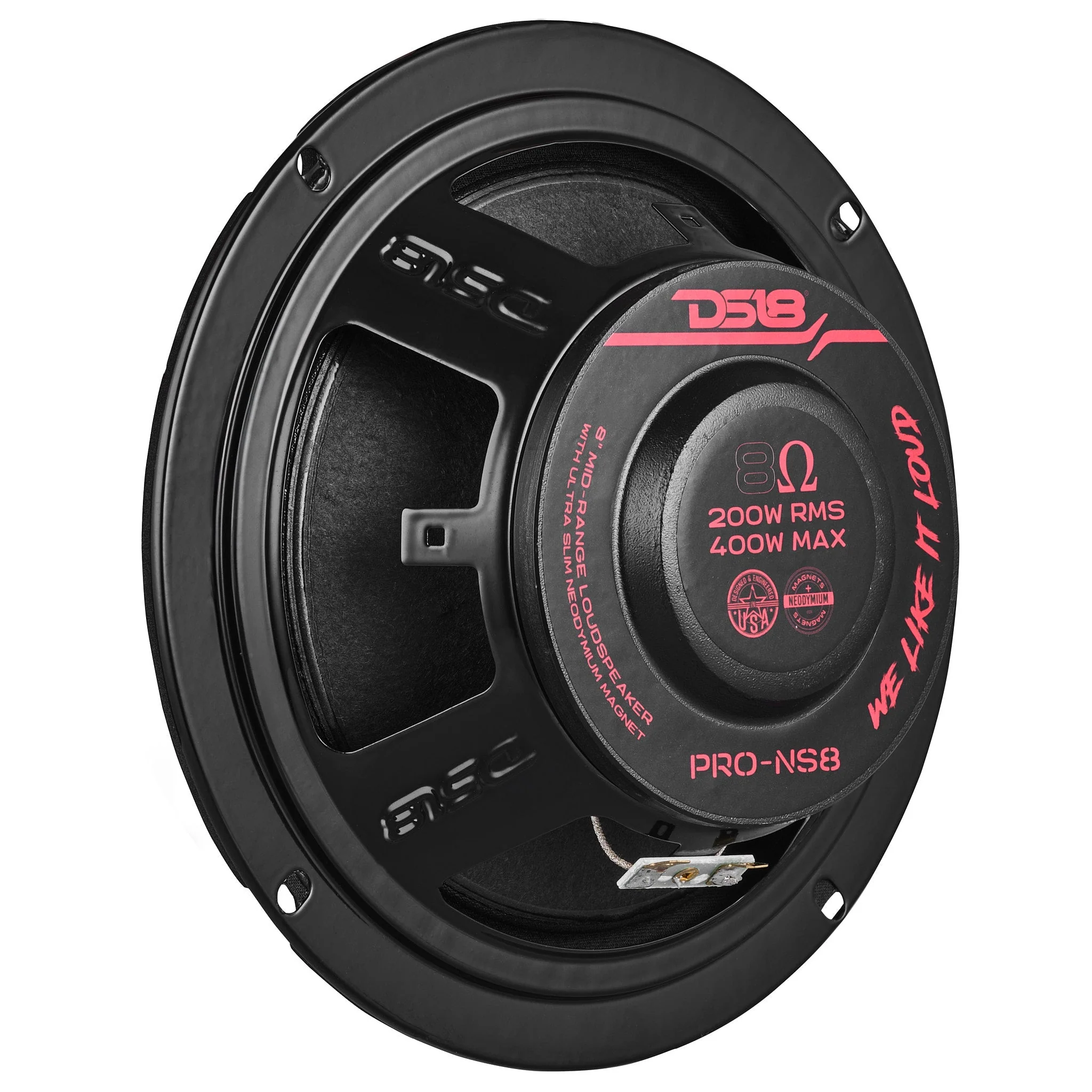 PRO 8" Shallow Neodymium Full-Range Loudspeaker 200 Watts Rms 8-Ohm - Image 4