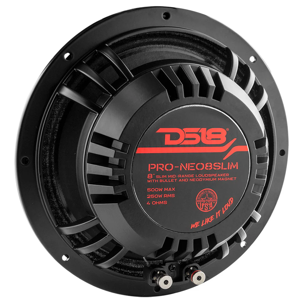 PRO 8" Slim Neodymium Mid-Range Loudspeaker with Bullet | 500W 4-Ohm - Image 3
