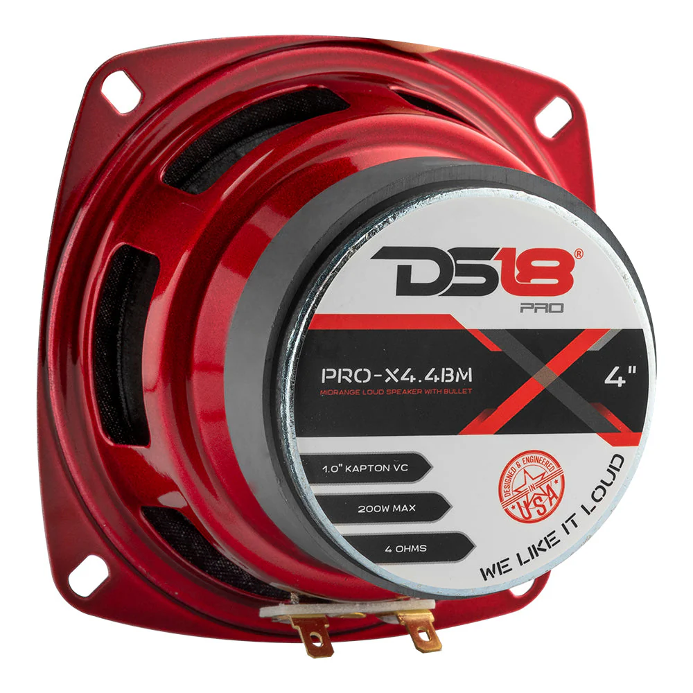 PRO-X 4" Mid-Range Loudspeaker with Bullet | 100W RMS 4-Ohm - Image 2