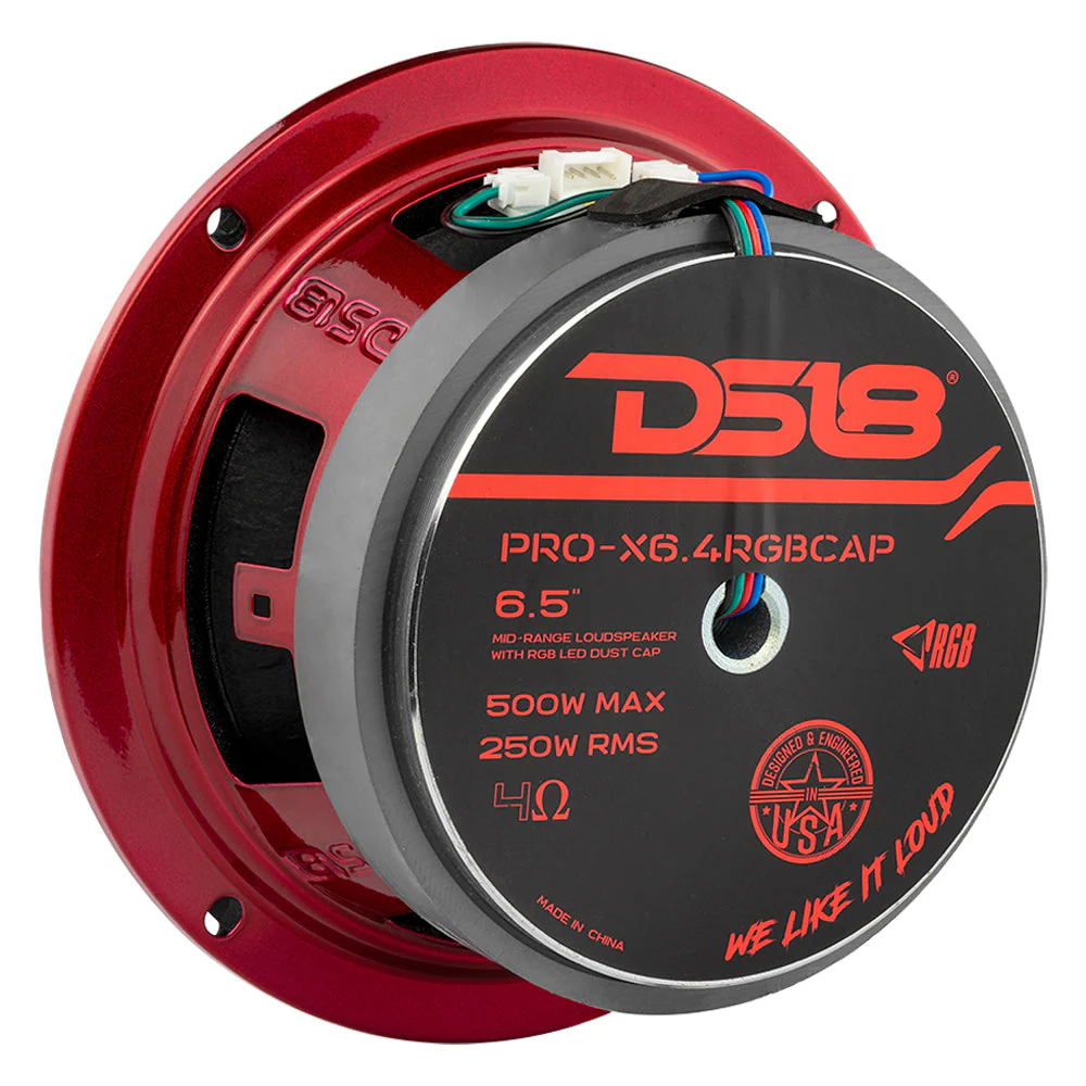 PRO-X 6.5" Mid-Range Loudspeaker with RGB Light Dust Cap 250 Watts Rms 4-Ohm - Image 4