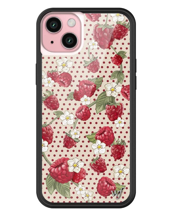 Raspberry Polka Dot iPhone Case - Image 3
