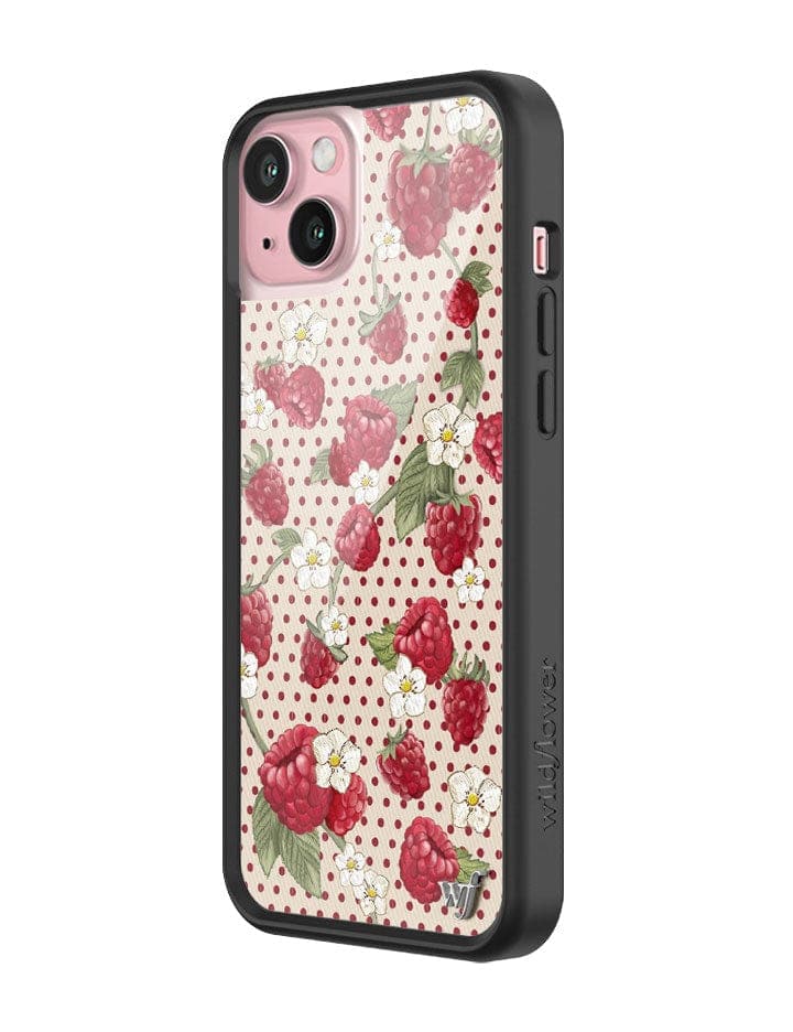 Raspberry Polka Dot iPhone Case - Image 4