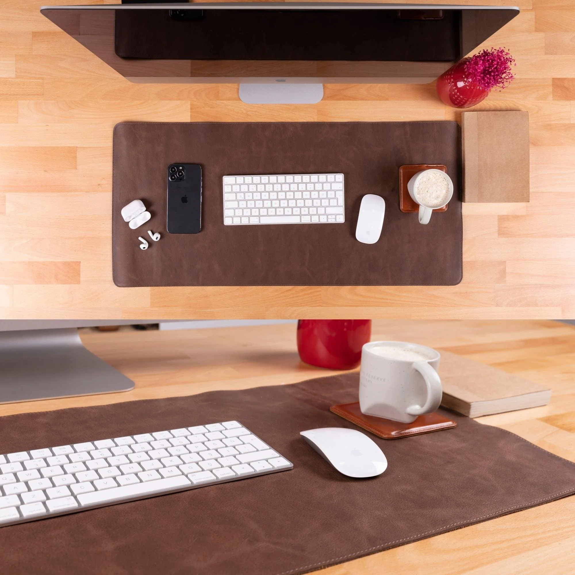 Rawlins Leather Desk Pads - 36x19 and 14.6x31.5 Inches - Image 11