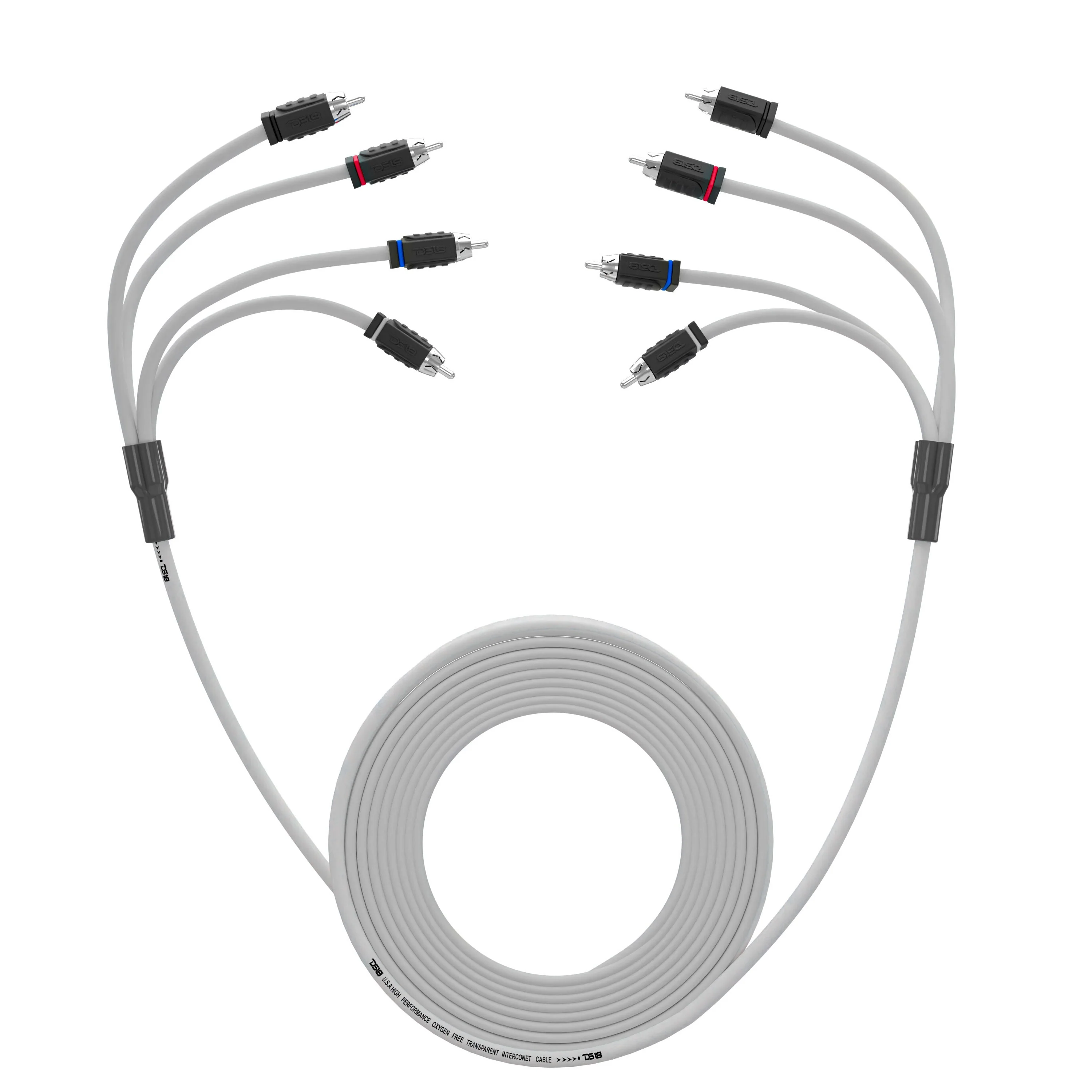 RCA Marine Grade Tinned 100% Copper OFC 25 Feet / 4 Channel - WHITE - Image 4