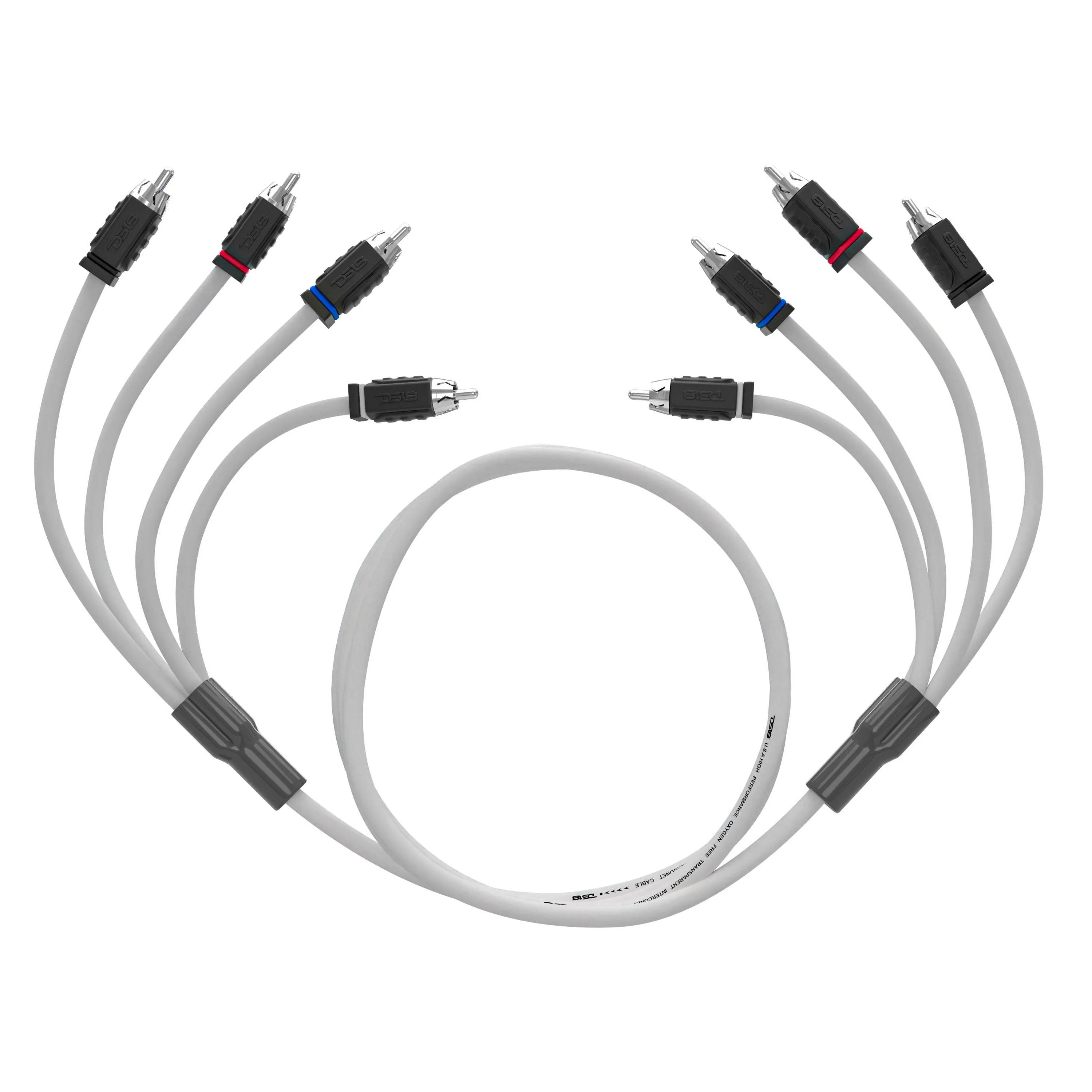 RCA Marine Grade Tinned 100% Copper OFC 6 Feet / 4 Channel - WHITE - Image 4