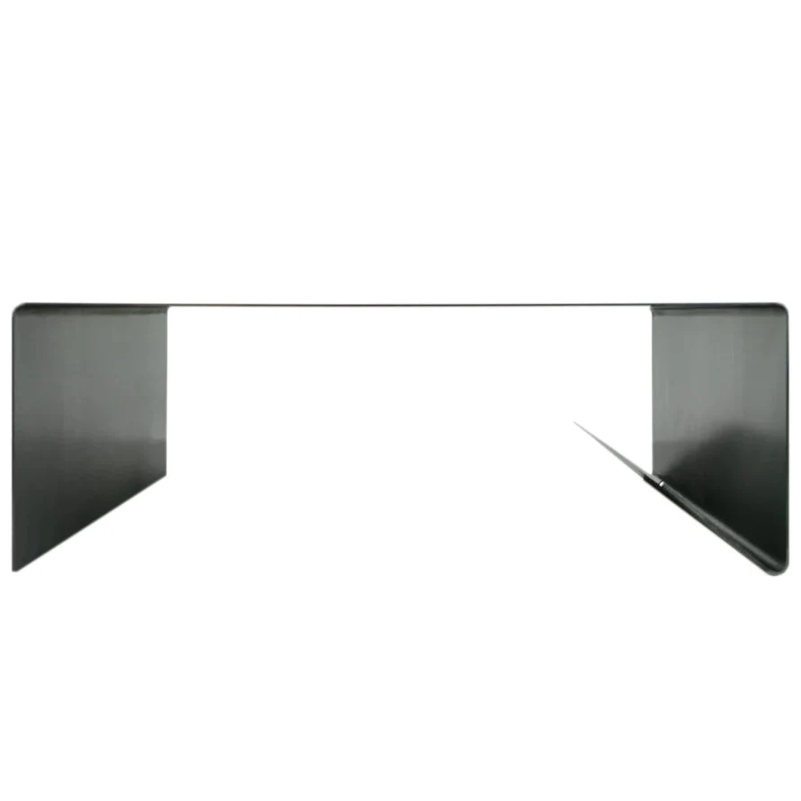 Rectangular Metal Coffee Table with storage Heavy Duty Raw Steel - Image 3