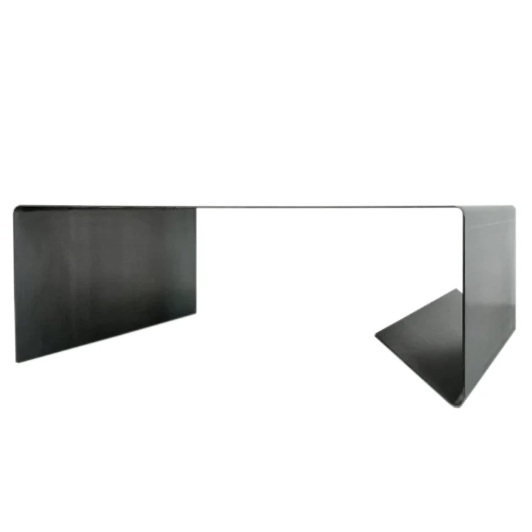 Rectangular Metal Coffee Table with storage Heavy Duty Raw Steel - Image 5