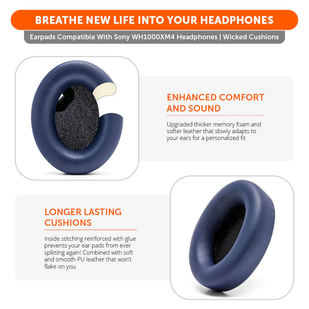 Replacement Ear Pads For Sony WH1000XM4 Over-Ear Headphones - Image 13