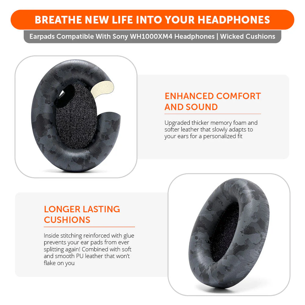 Replacement Ear Pads For Sony WH1000XM4 Over-Ear Headphones - Image 25