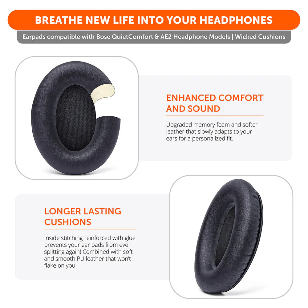 Replacement Earpads For Bose QC15 Headphones - Image 3