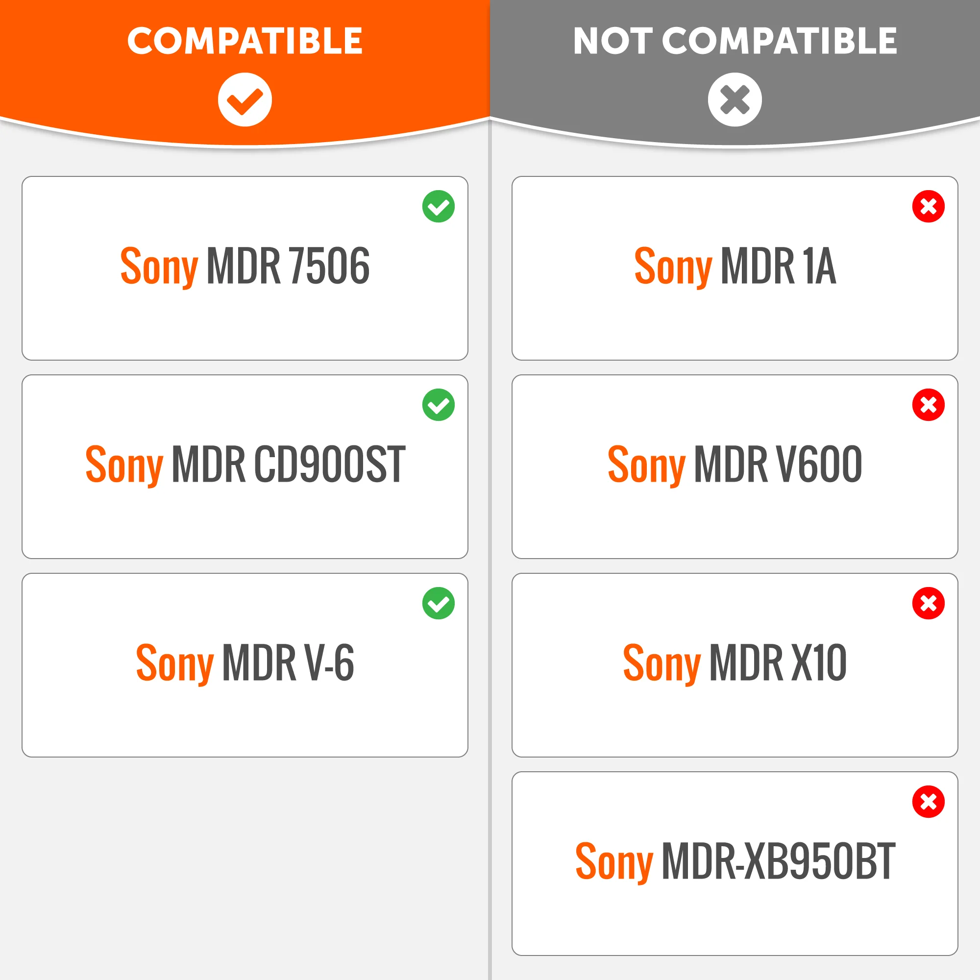 Replacement Earpads For Sony MDR 7506 - Image 37