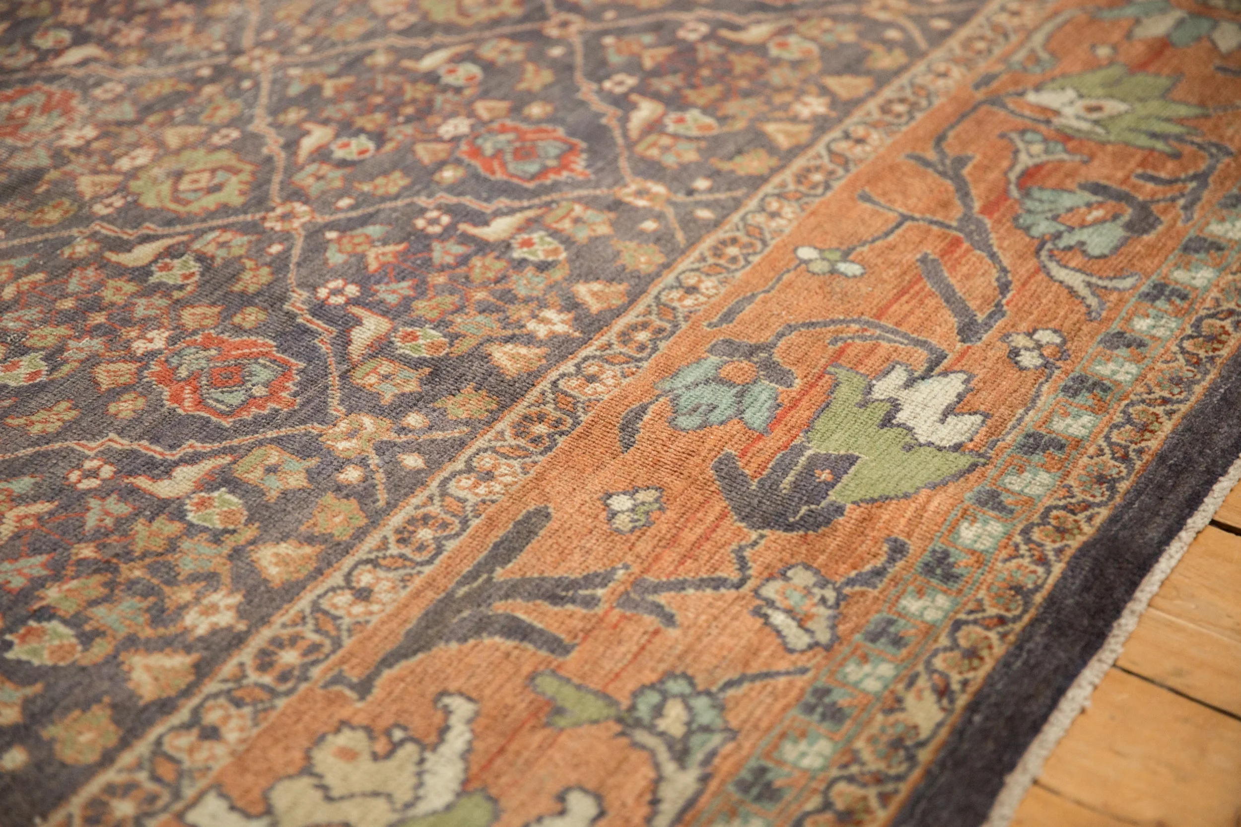 RESERVED 10.5x13.5 Vintage Distressed Mahal Carpet - Image 5