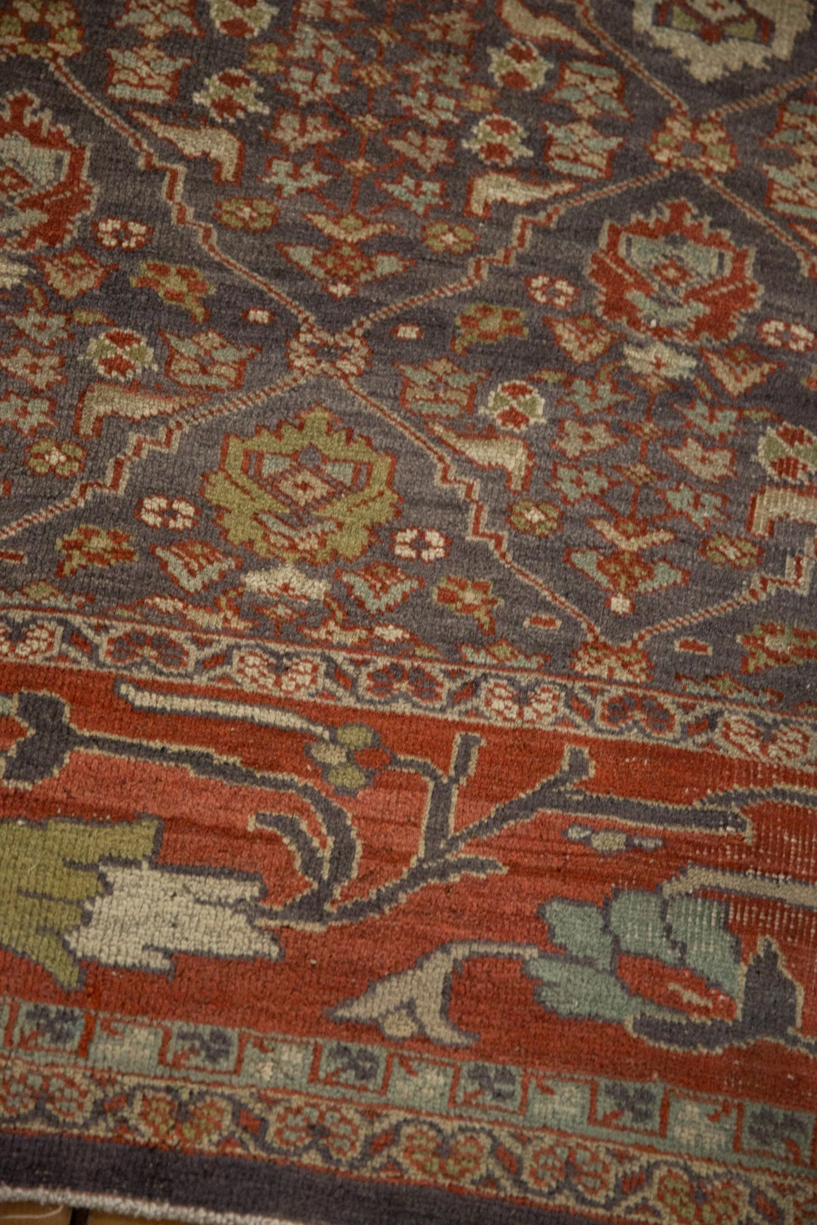 RESERVED 10.5x13.5 Vintage Distressed Mahal Carpet - Image 8